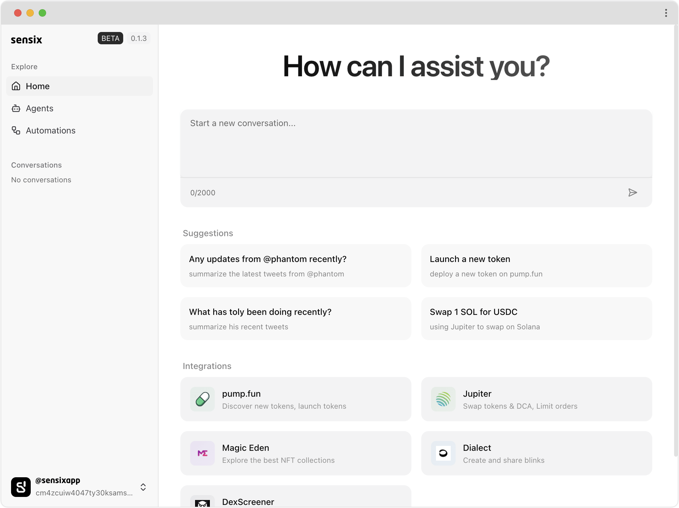 Sensix AI Interface