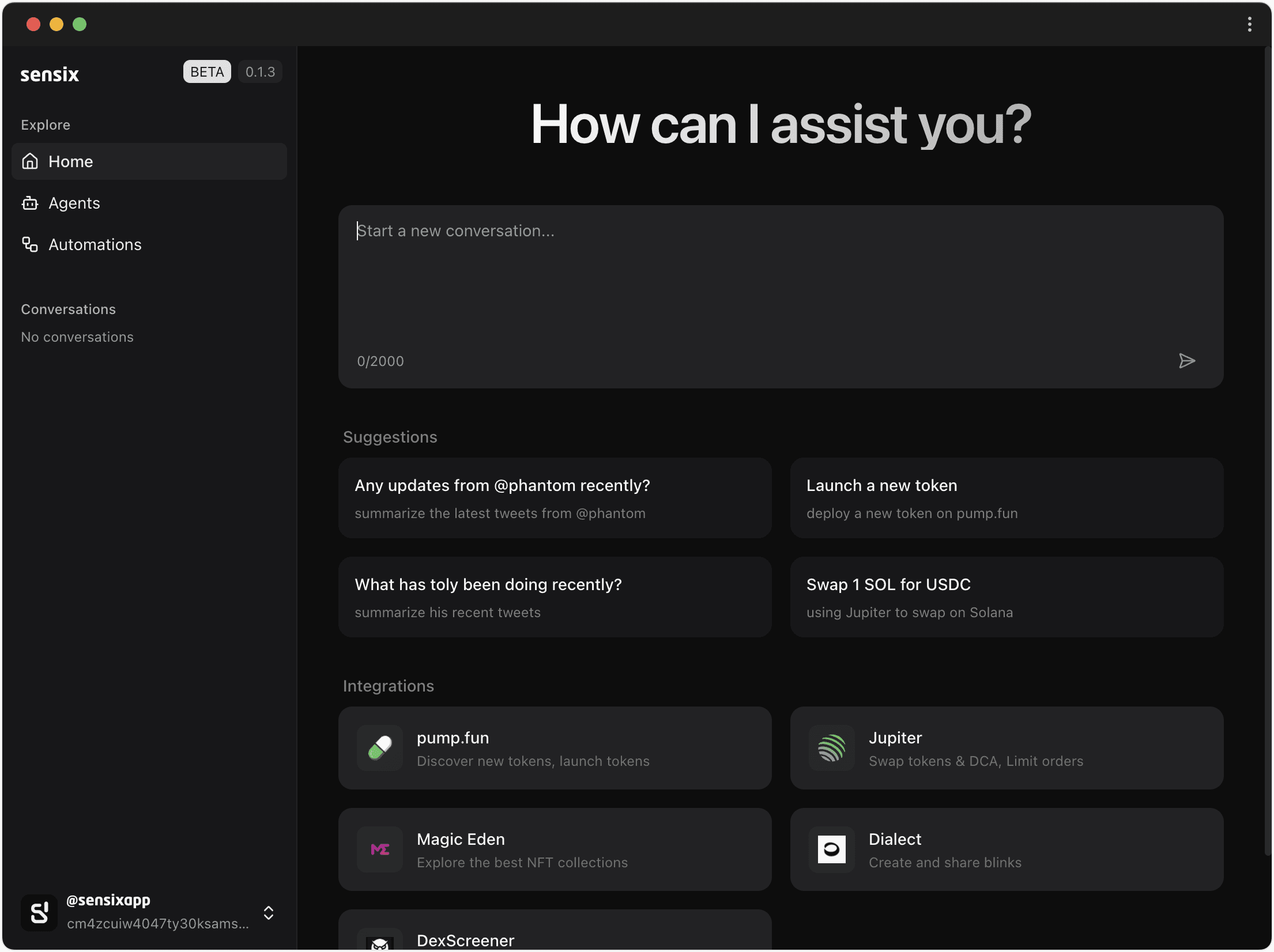 Sensix AI Interface